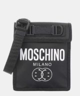 Messenger pequeño Moschino con estampado del logo