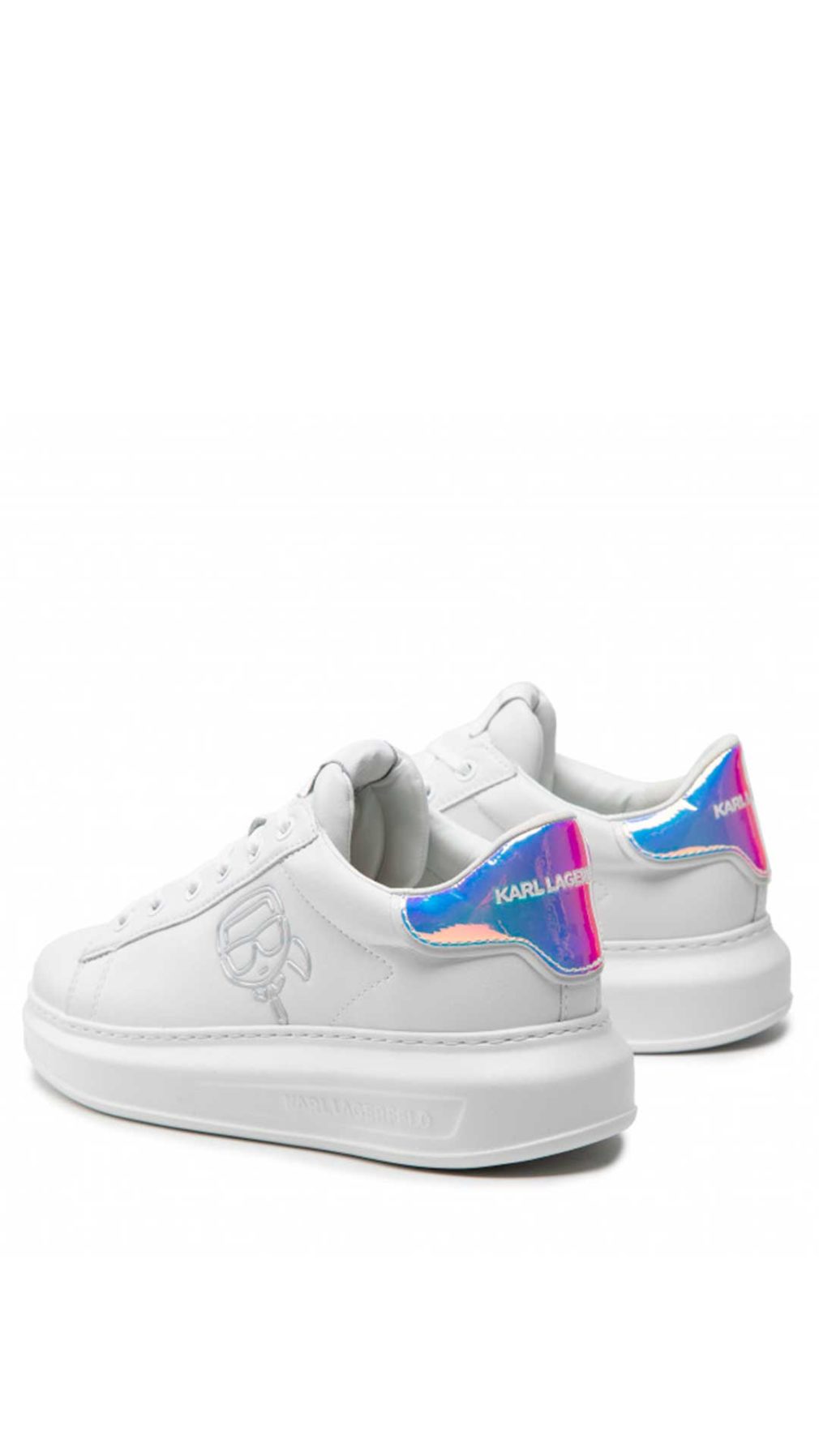 Deportiva Karl Lagerfeld con efecto laminado