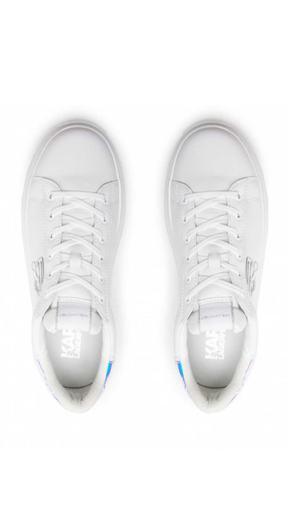 Deportiva Karl Lagerfeld con efecto laminado