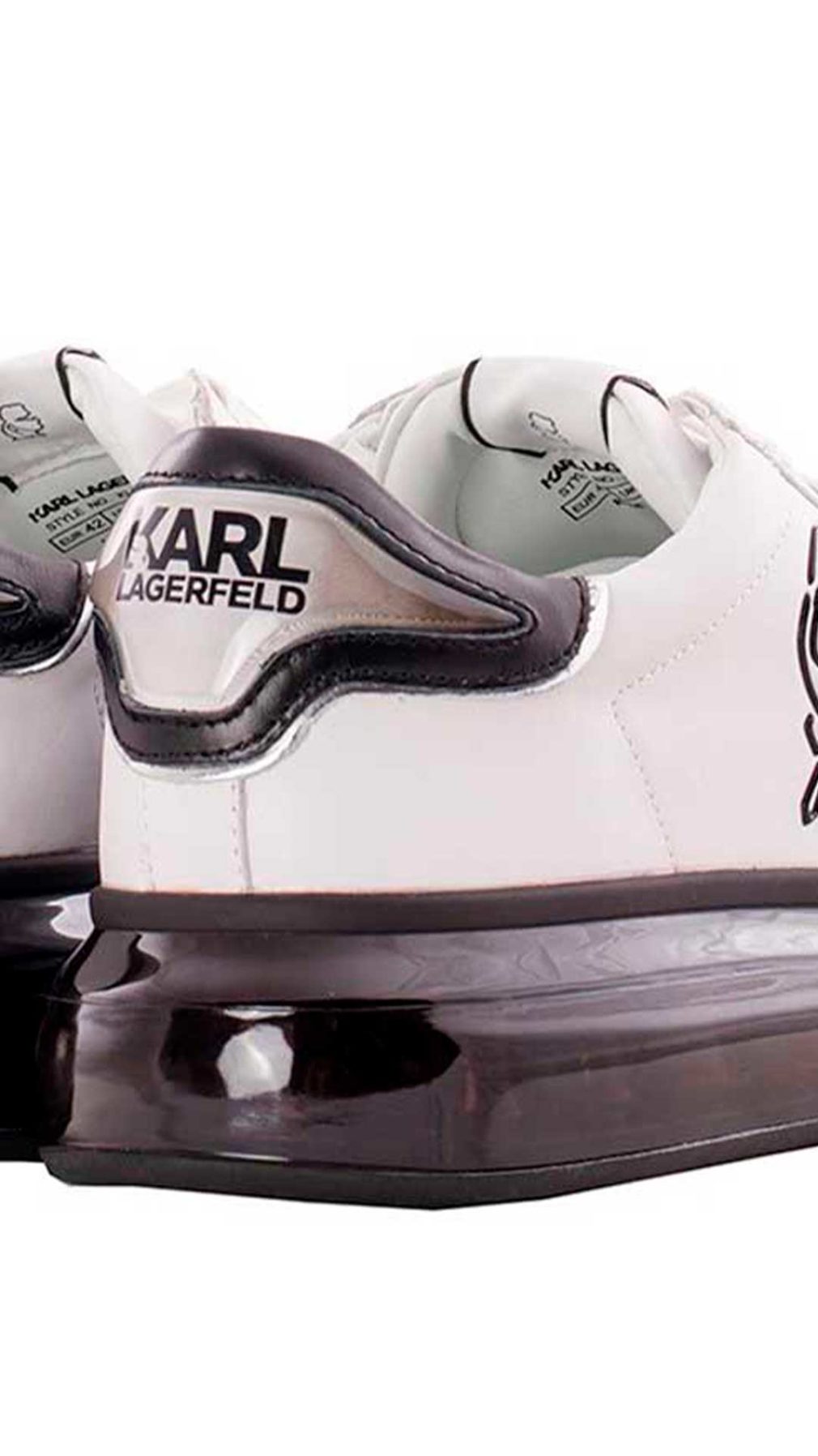 Deportiva Karl Lagerfeld logotipo icónico
