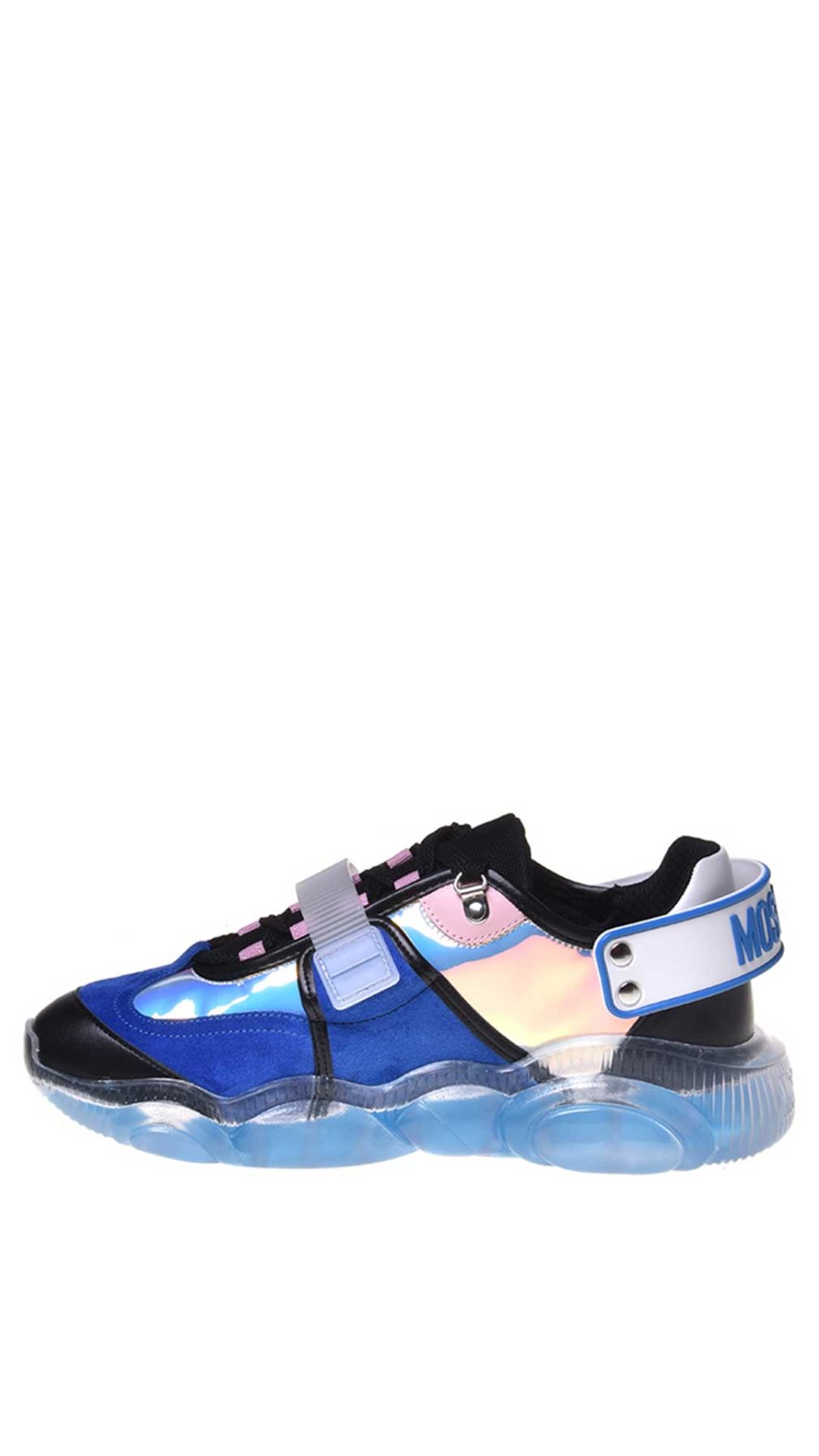 Deportiva  Moschino Teddy Bear con paneles holograma