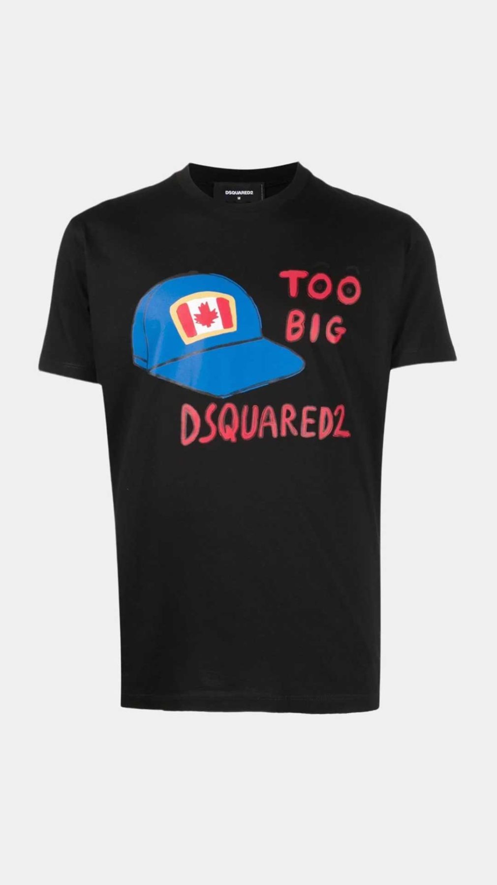 Camiseta Dsquared2 con estampado de la gorra icónica de la marca