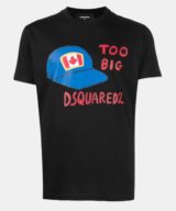 Camiseta Dsquared2 con estampado de la gorra icónica de la marca