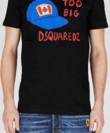Camiseta Dsquared2 con estampado de la gorra icónica de la marca