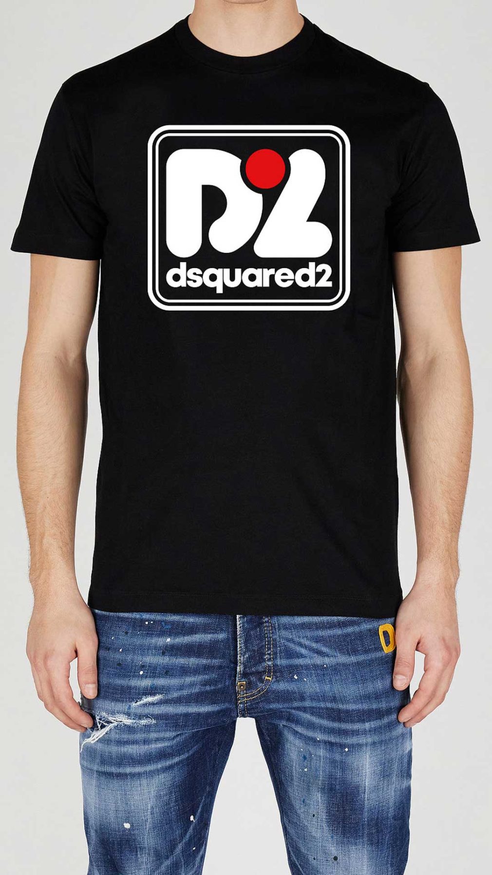 Camiseta Dsquared2 con estampado del logo en la parte delantera