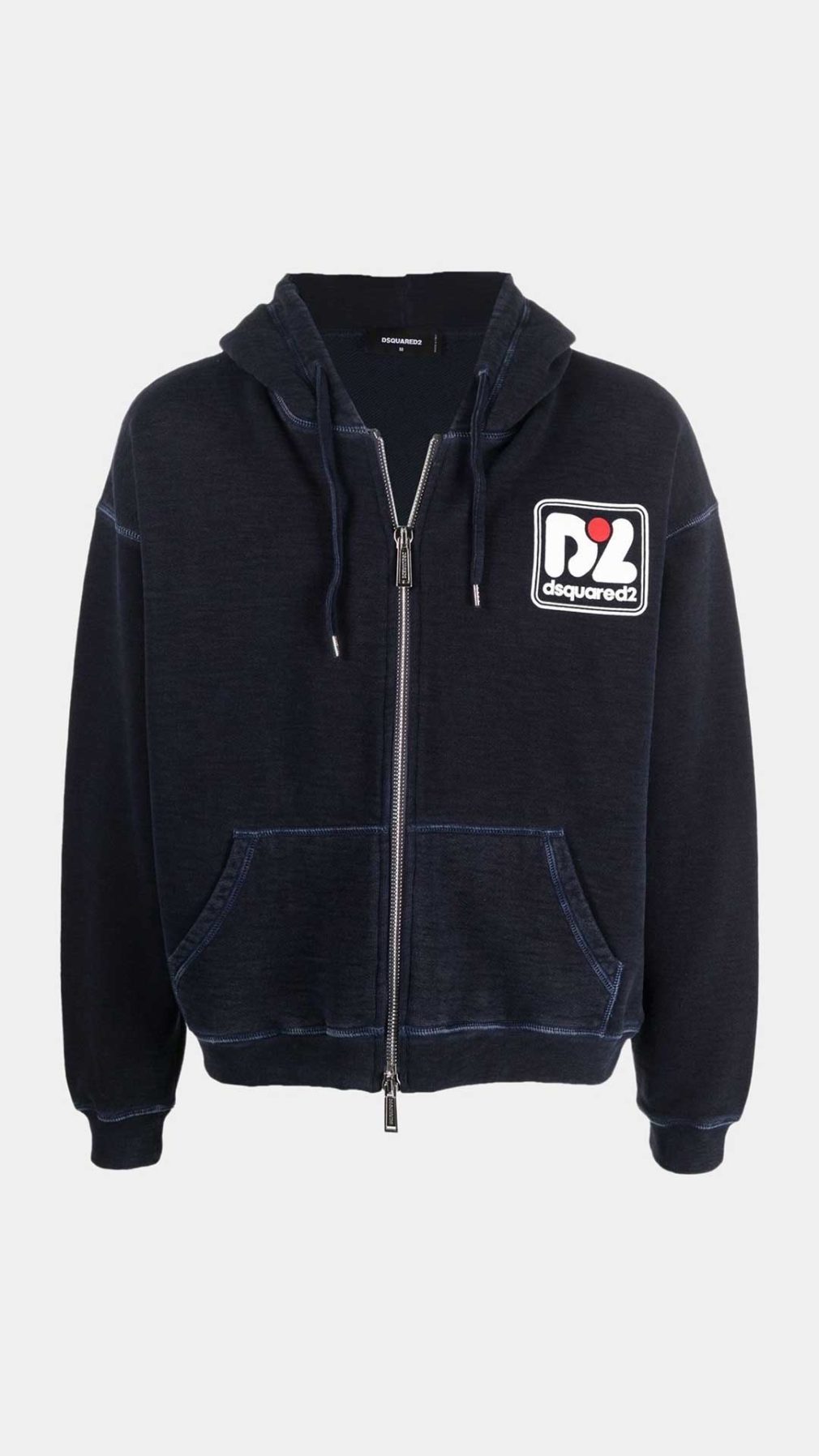 Chaqueta deportiva Dsquared2 con capucha con logo estampado