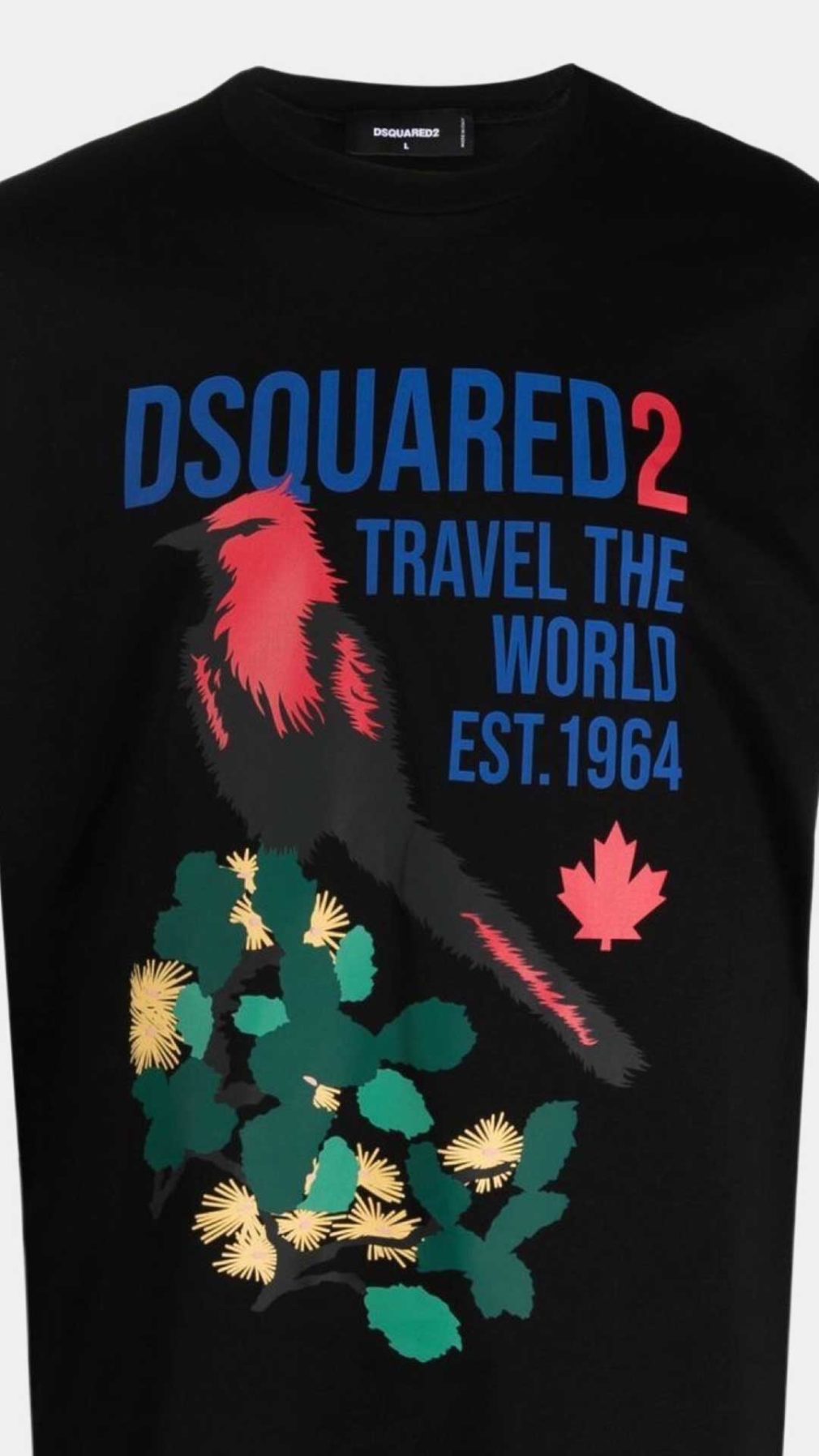 Camiseta Dsquared2 con estampado grafico en la parte delantera