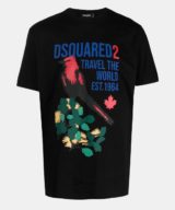 Camiseta Dsquared2 con estampado grafico en la parte delantera
