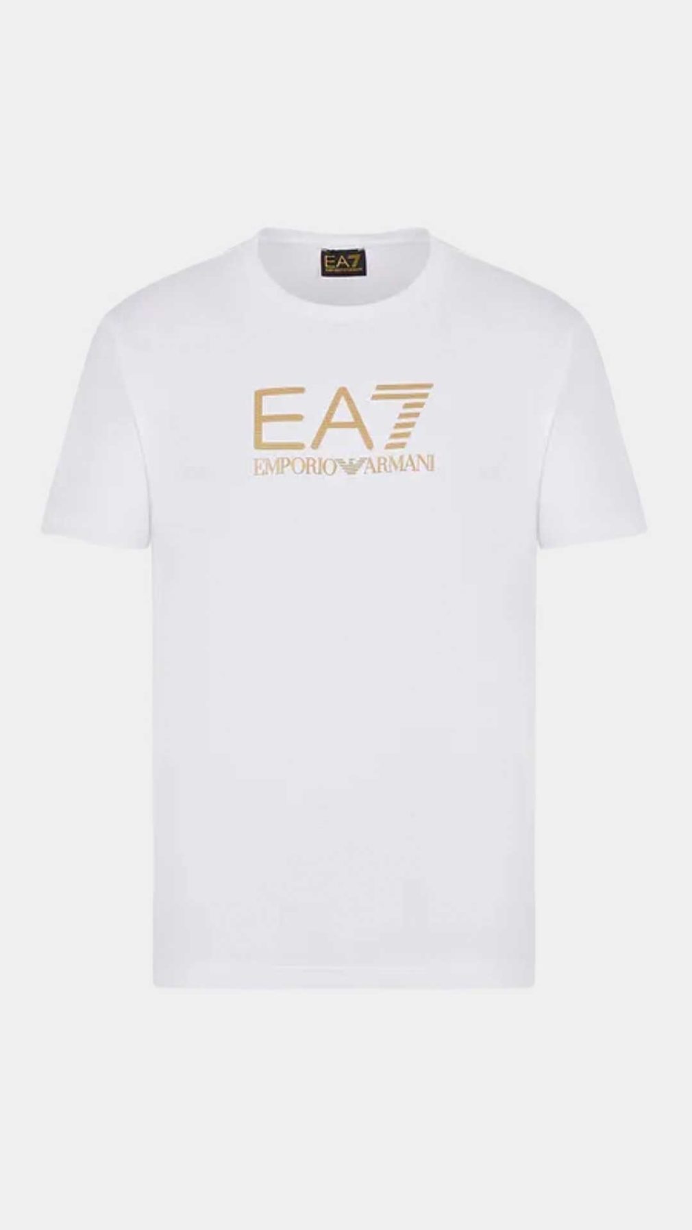 Camiseta EA7 Emporio Armani con logotipo en dorado