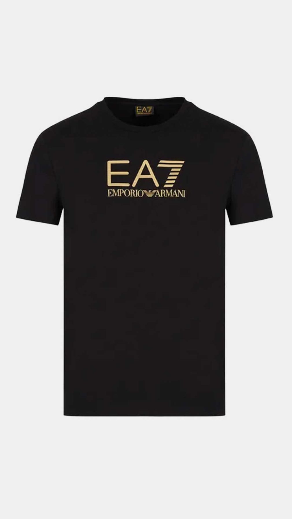 Camiseta EA7 Emporio Armani con logotipo en dorado