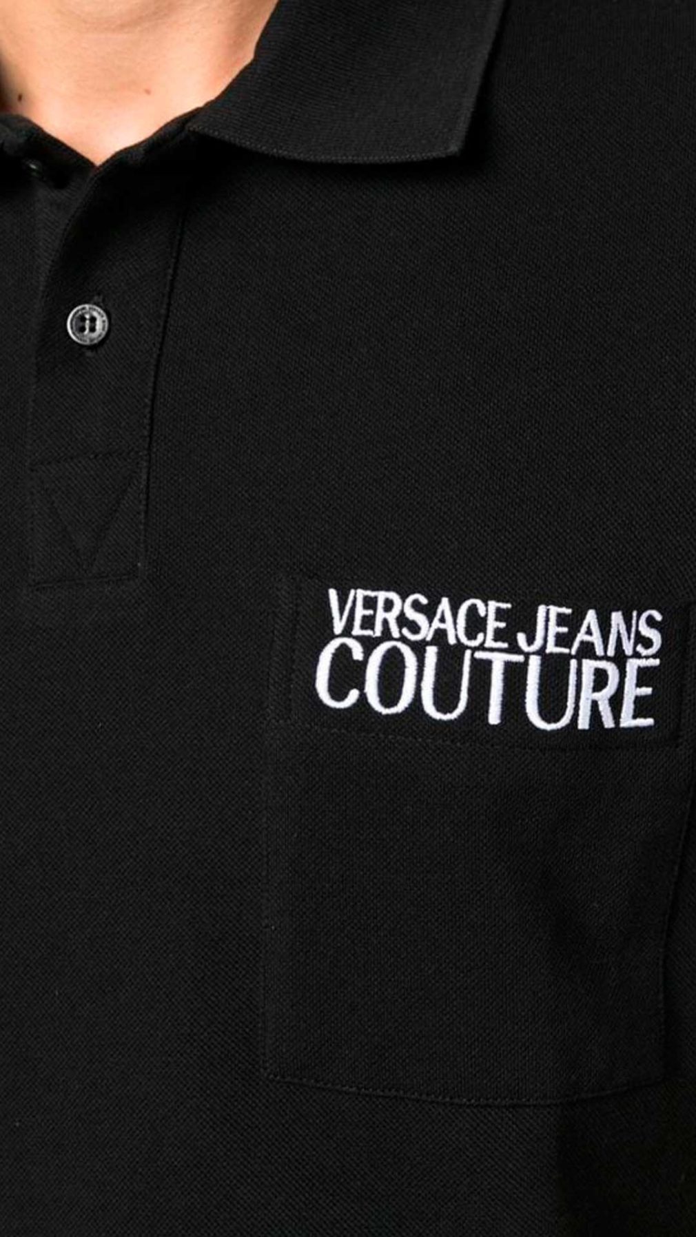 Polo Versace Jeans Couture con logotipo bordado