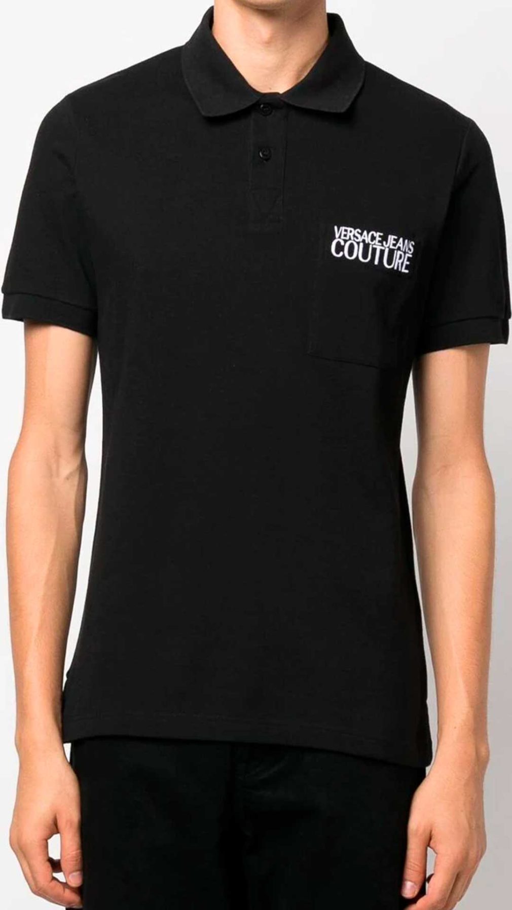 Polo Versace Jeans Couture con logotipo bordado
