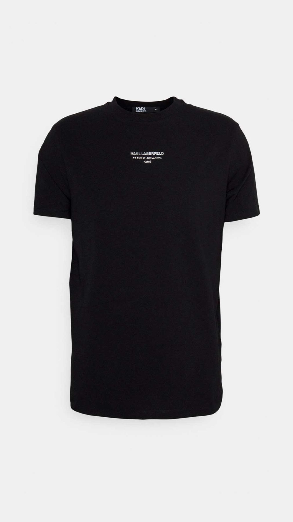 Camiseta Karl Lagerfeld con logotipo en relieve dorado