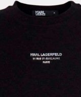 Camiseta Karl Lagerfeld con logotipo en relieve dorado