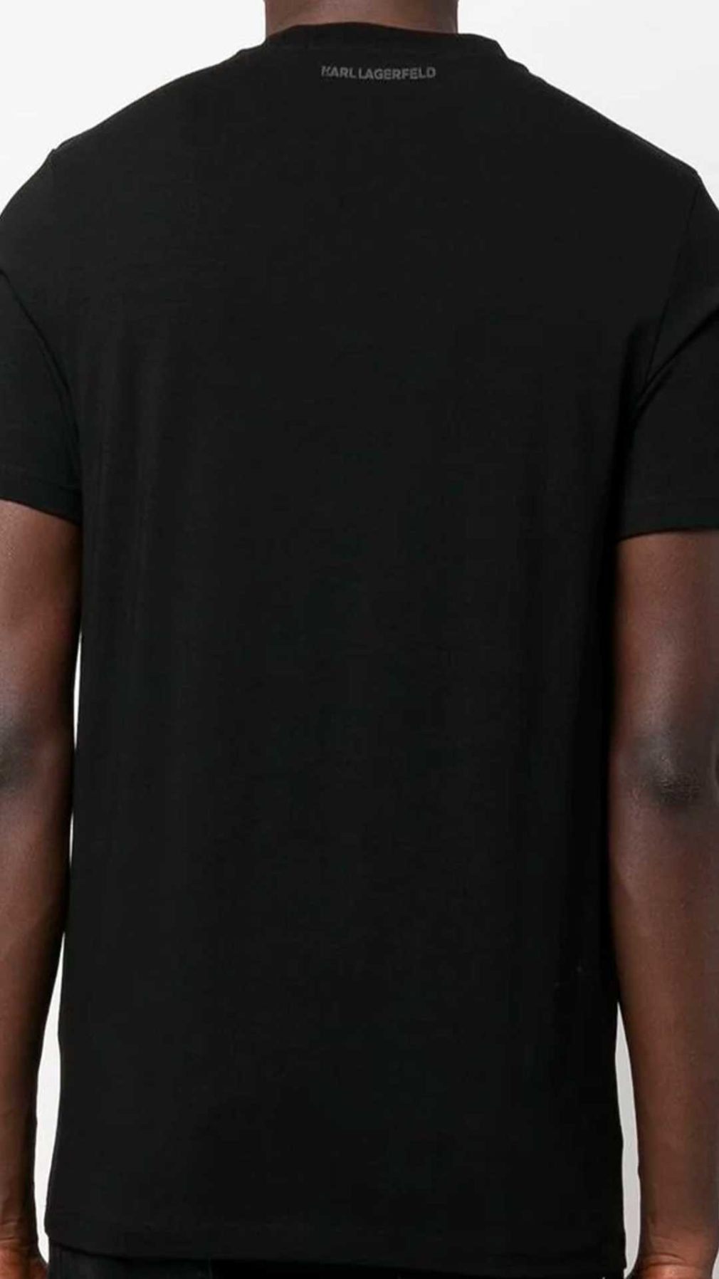 Camiseta Karl Lagerfeld con logotipo en negro y dorado