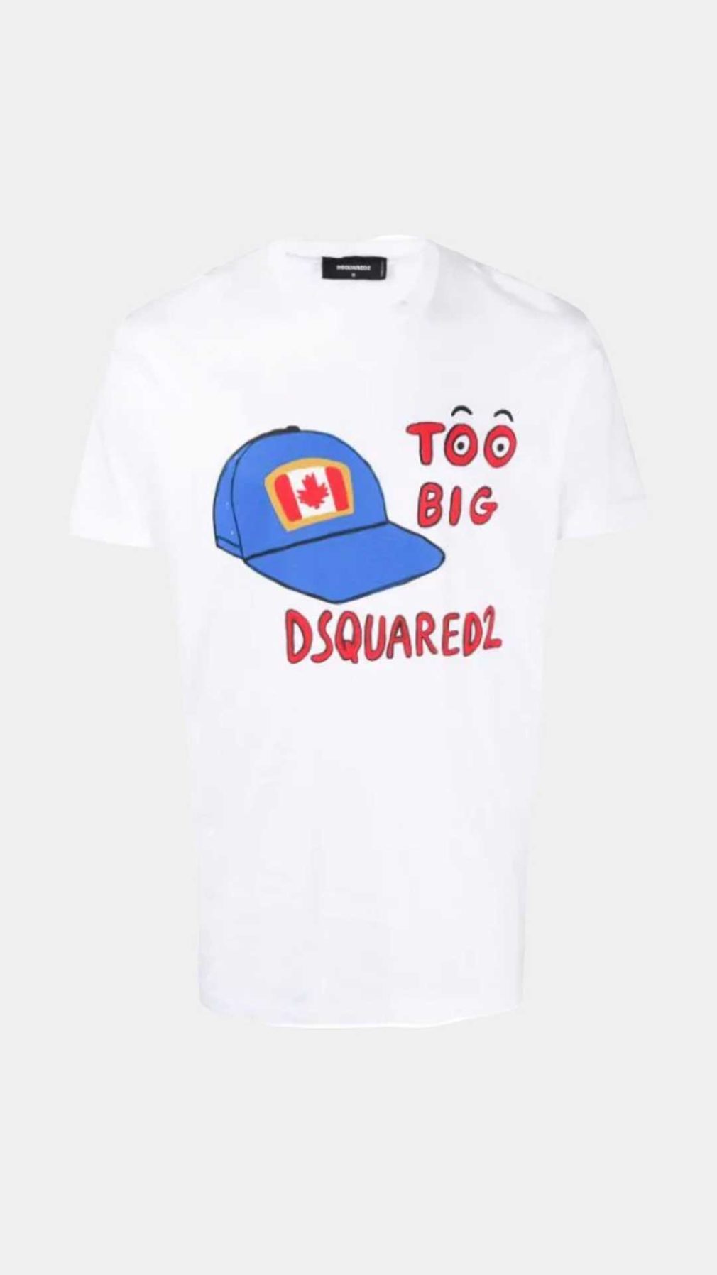 Camiseta Dsquared2 con estampado de la gorra icónica de la marca