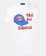 Camiseta Dsquared2 con estampado de la gorra icónica de la marca
