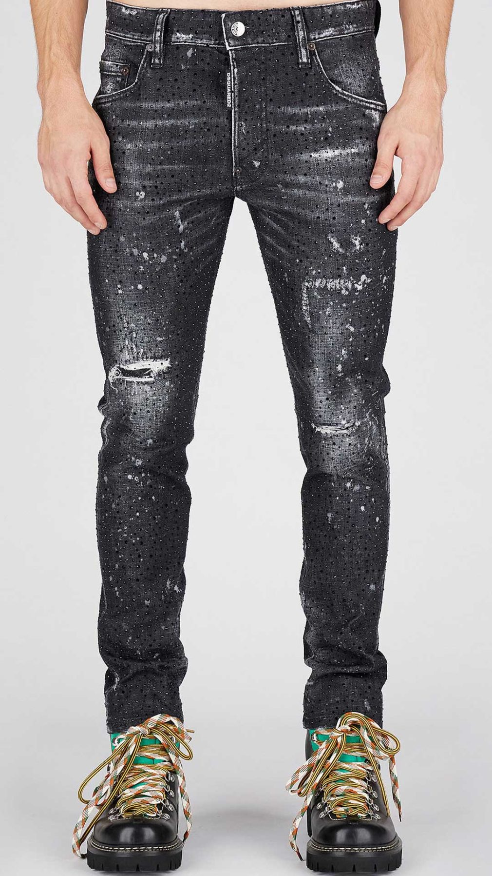 Jeans Skater Dsquared2 con detalles de strass