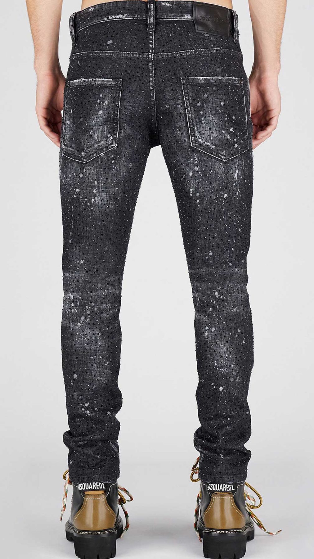 Jeans Skater Dsquared2 con detalles de strass