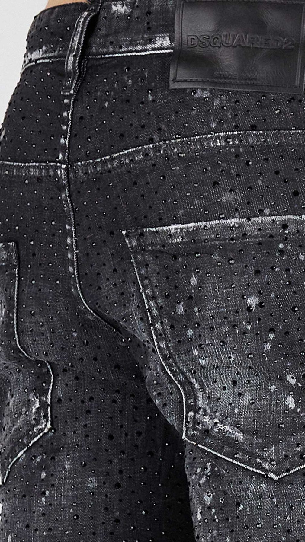Jeans Skater Dsquared2 con detalles de strass
