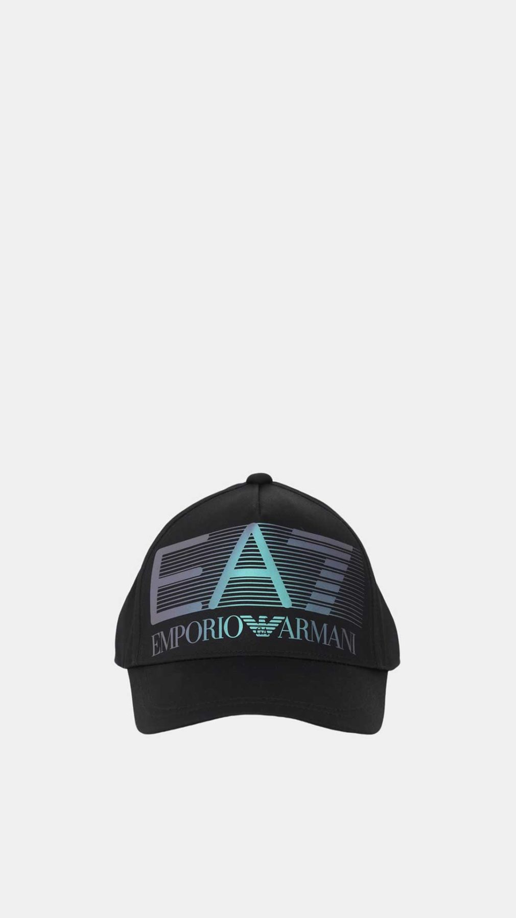 Gorra de béisbol EA7 Emporio Armani con logotipo metalizado