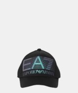Gorra de béisbol EA7 Emporio Armani con logotipo metalizado