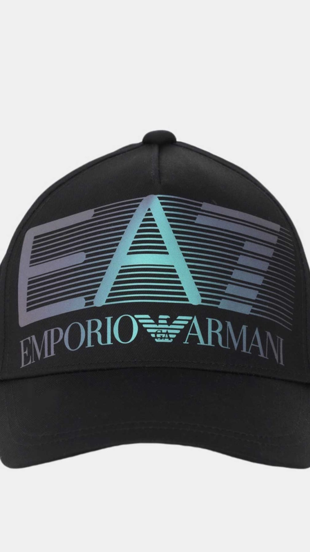 Gorra de béisbol EA7 Emporio Armani con logotipo metalizado
