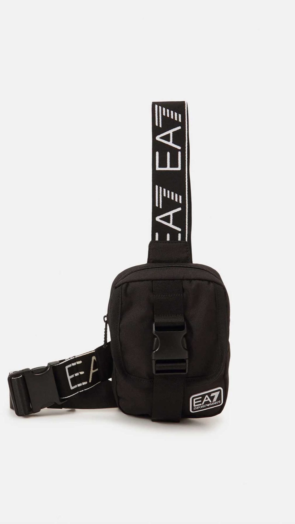 Bolso pequeño EA7 Emporio Armani con cinta del logotipo