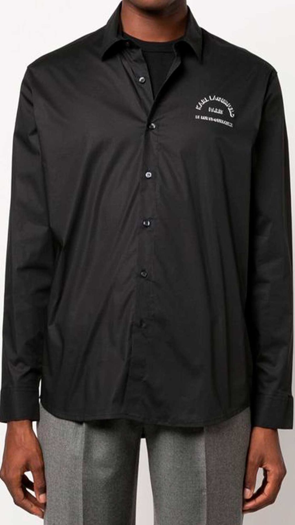 Camisa Karl Lagerfeld con logotipo en relieve