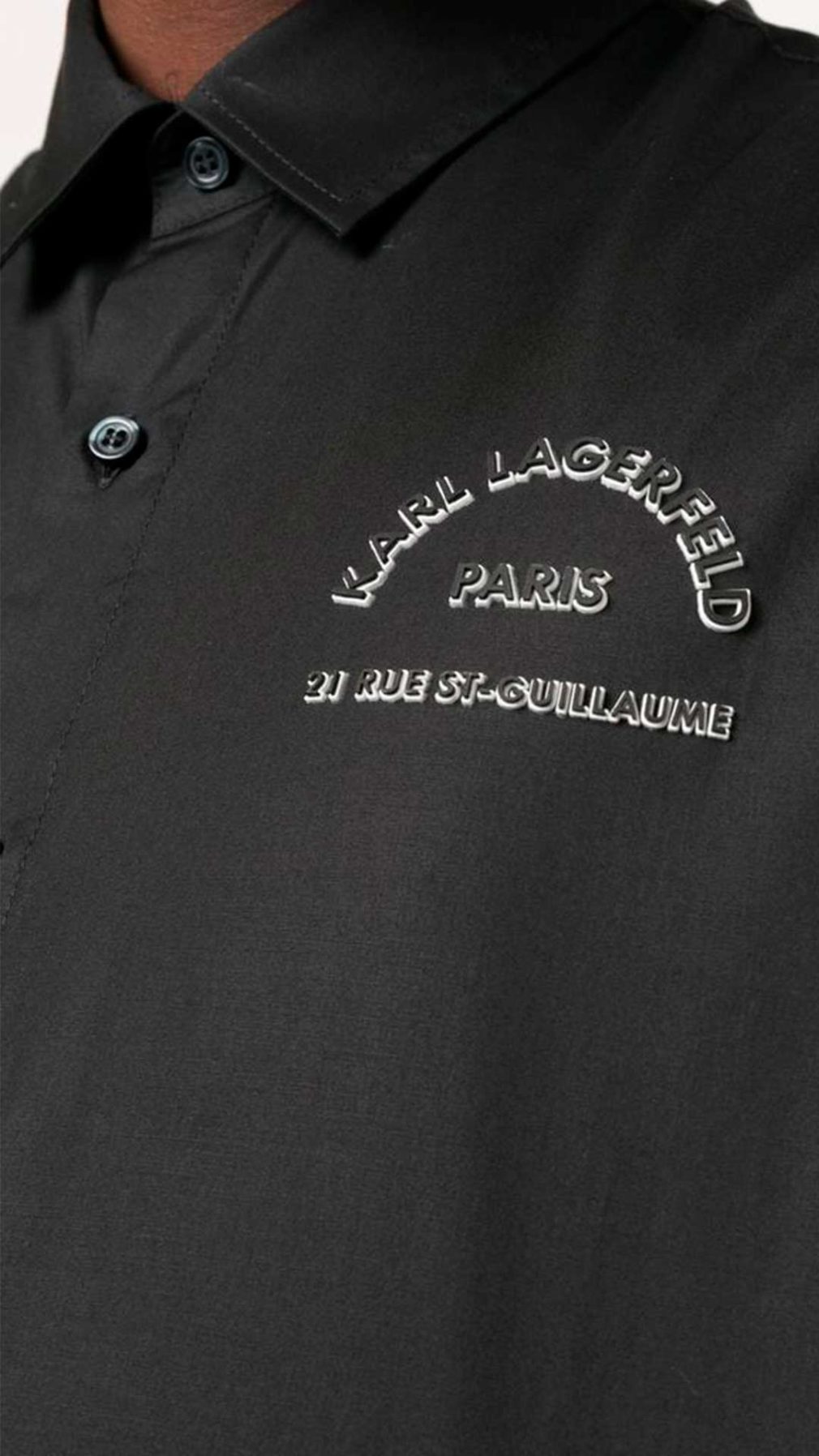 Camisa Karl Lagerfeld con logotipo en relieve