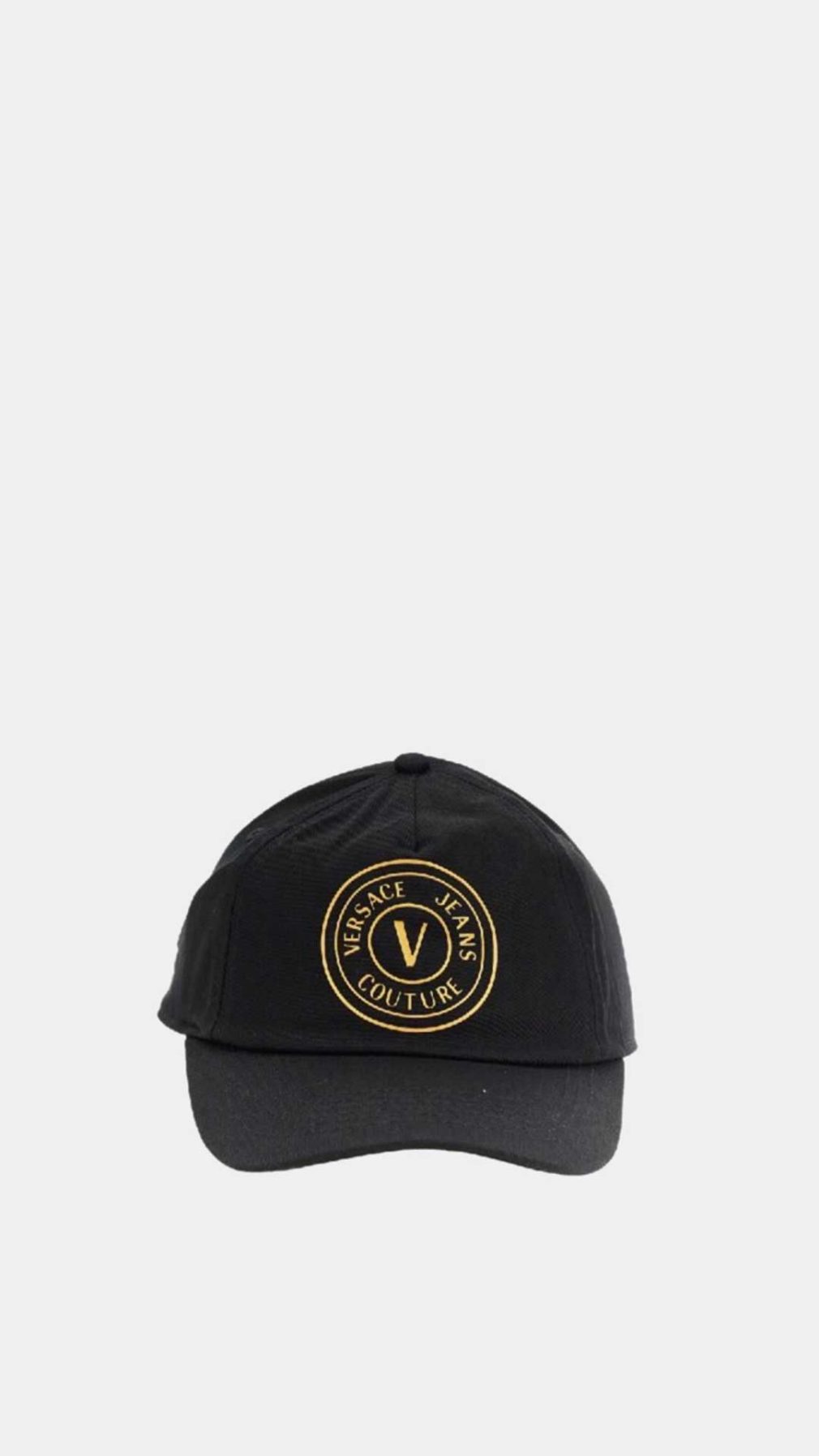 Gorra Versace Jeans Couture con logo estampado en dorado