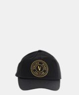 Gorra Versace Jeans Couture con logo estampado en dorado