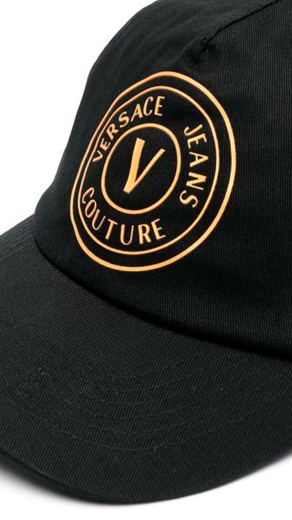 Gorra Versace Jeans Couture con logo estampado en dorado