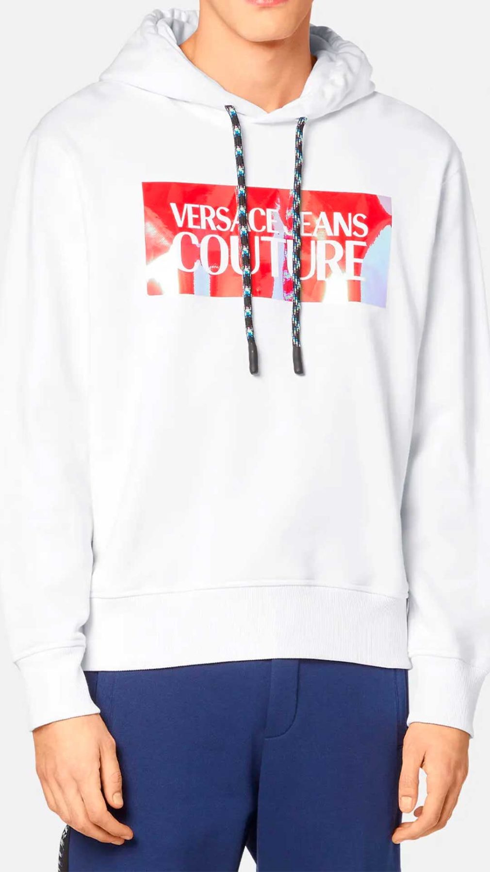 Sudadera  Versace Jeans Couture con logotipo iridiscente
