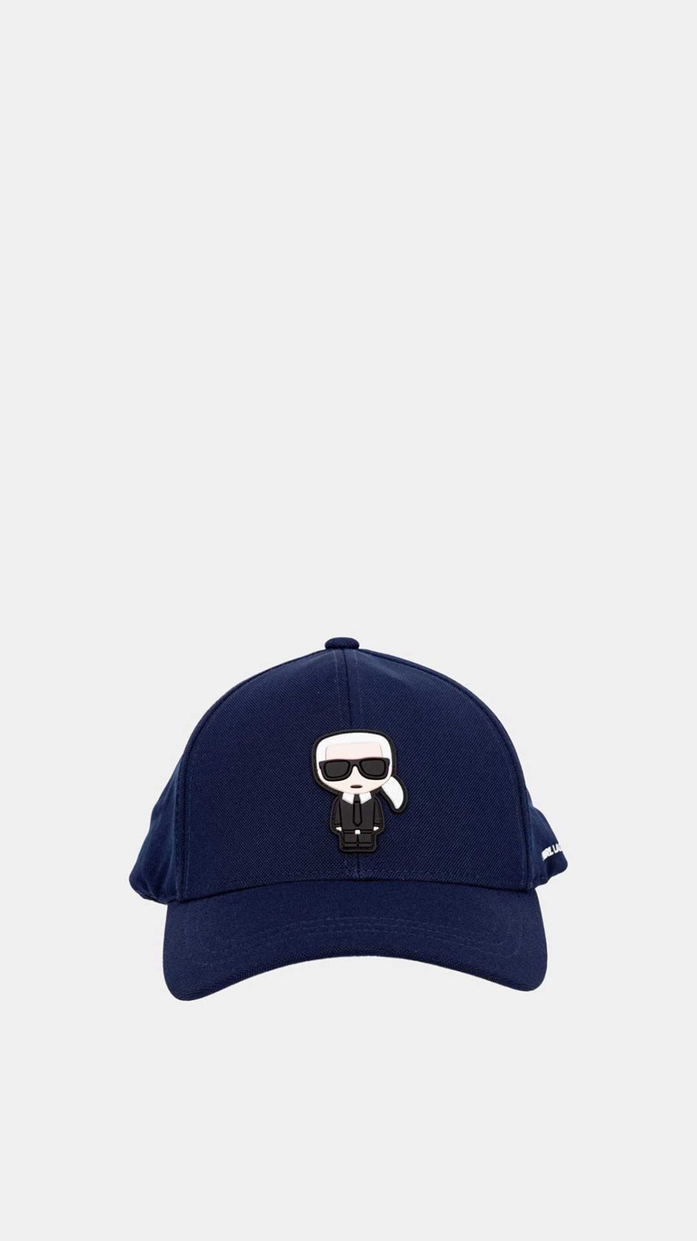 Gorra azul Karl Lagerfeld con logo icónico