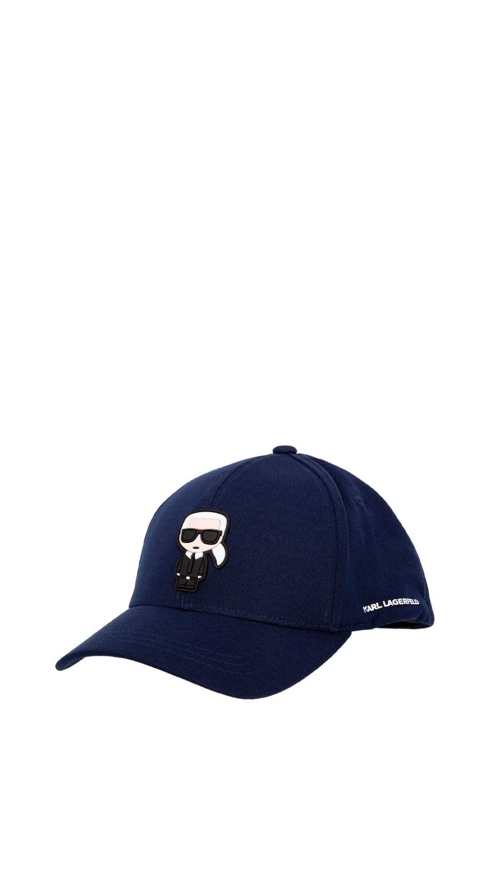 Gorra azul Karl Lagerfeld con logo icónico
