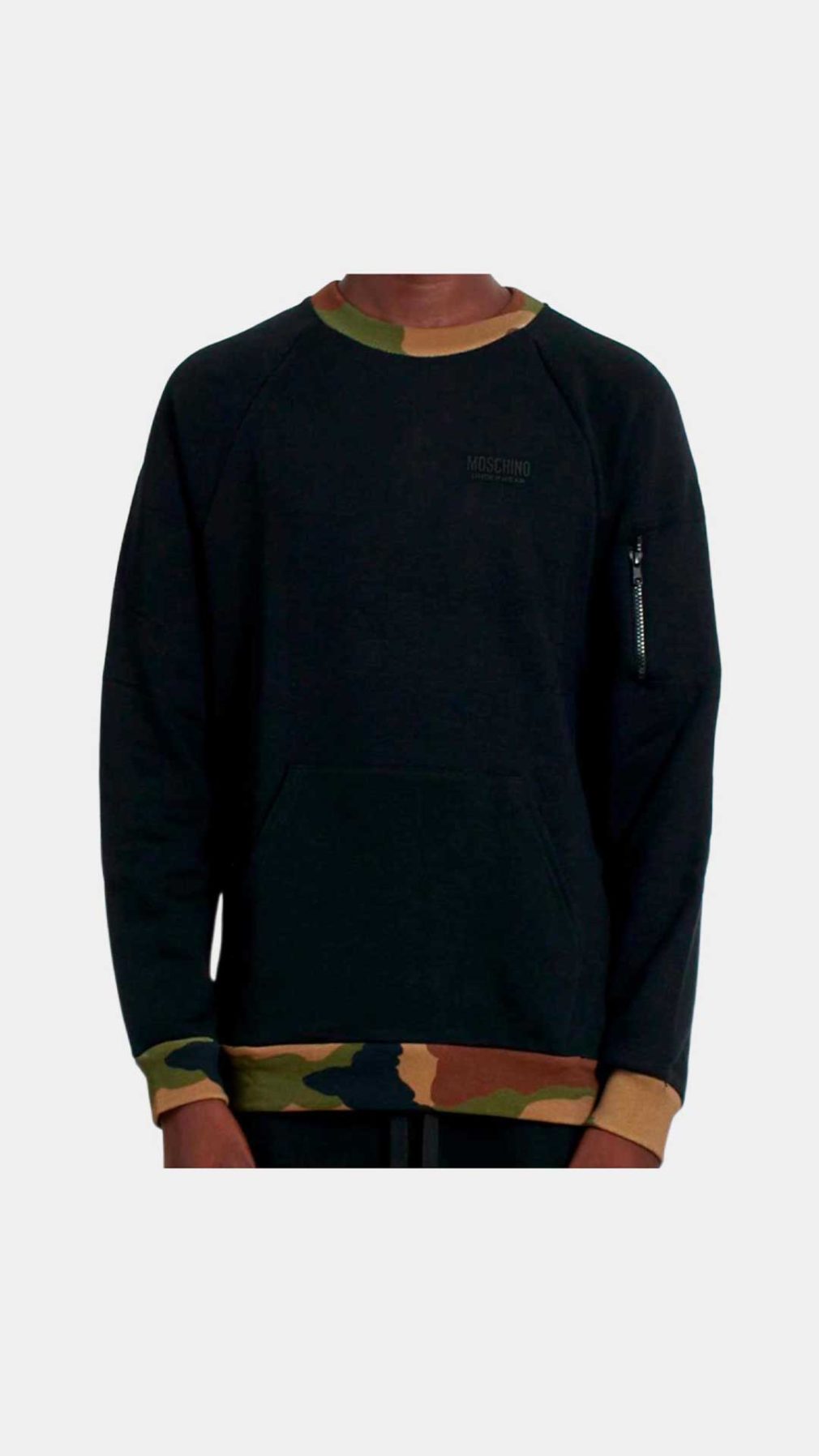 Sudadera Moschino con estampado camuflaje