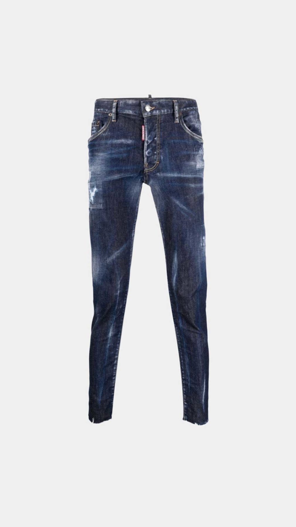 Jeans Skater Dsquared2 con los bajos sin terminar