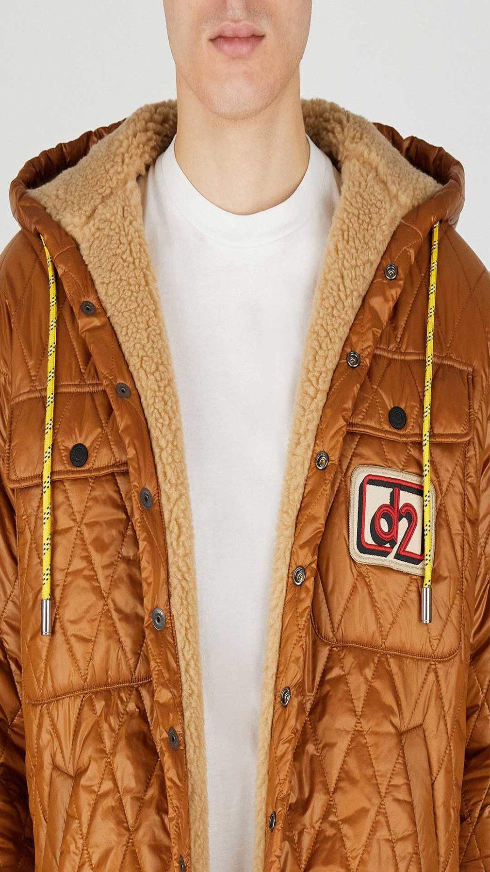 Sobre camisa Dsquared2 acolchada con capucha
