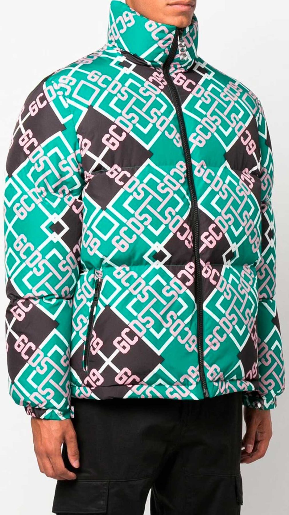 Chaqueta GCDS acolchada con logotipo