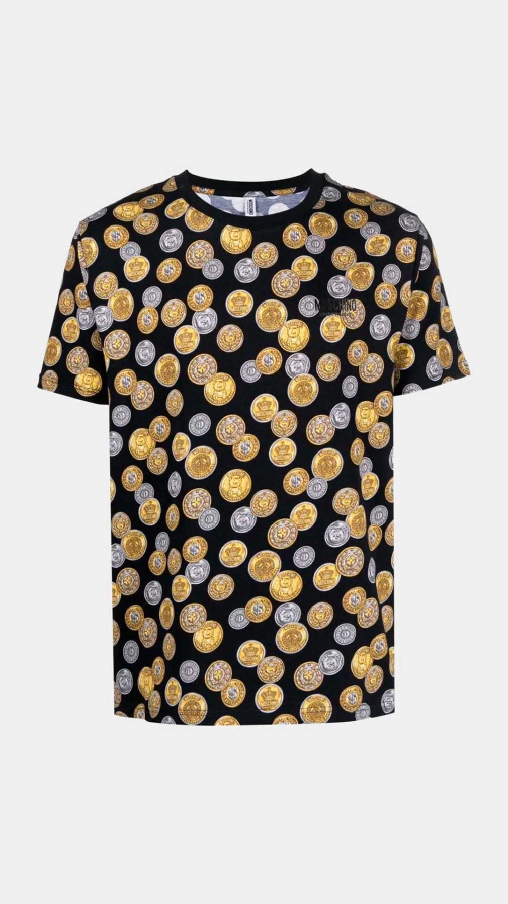 Camiseta Moschino con estampado de monedas