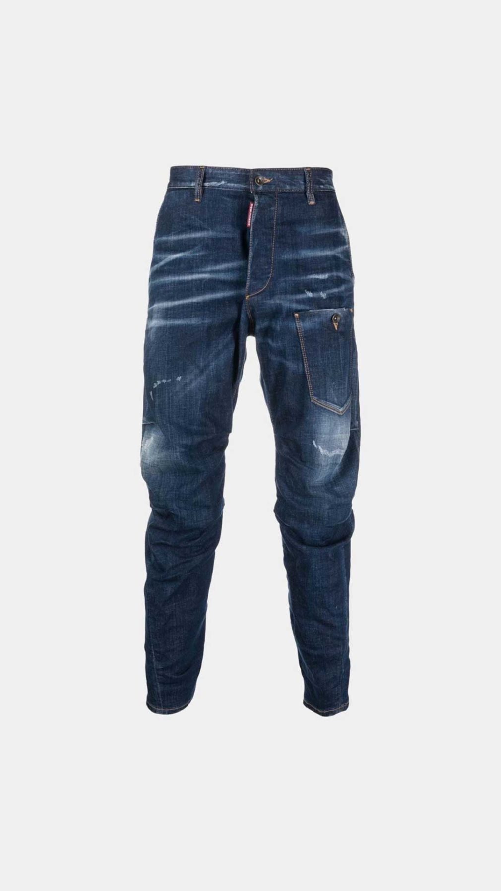 Jeans Skipper Fit Dsquared2 etiqueta negra con logotipo