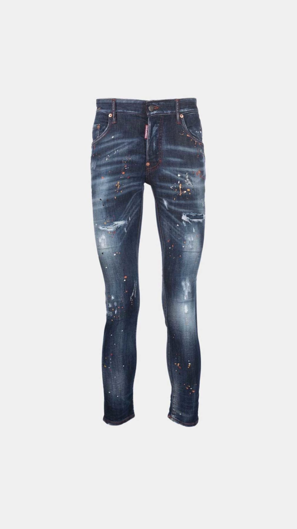 Jeans Super Twinky Dsquared2 con detalle de salpicadura de pintura