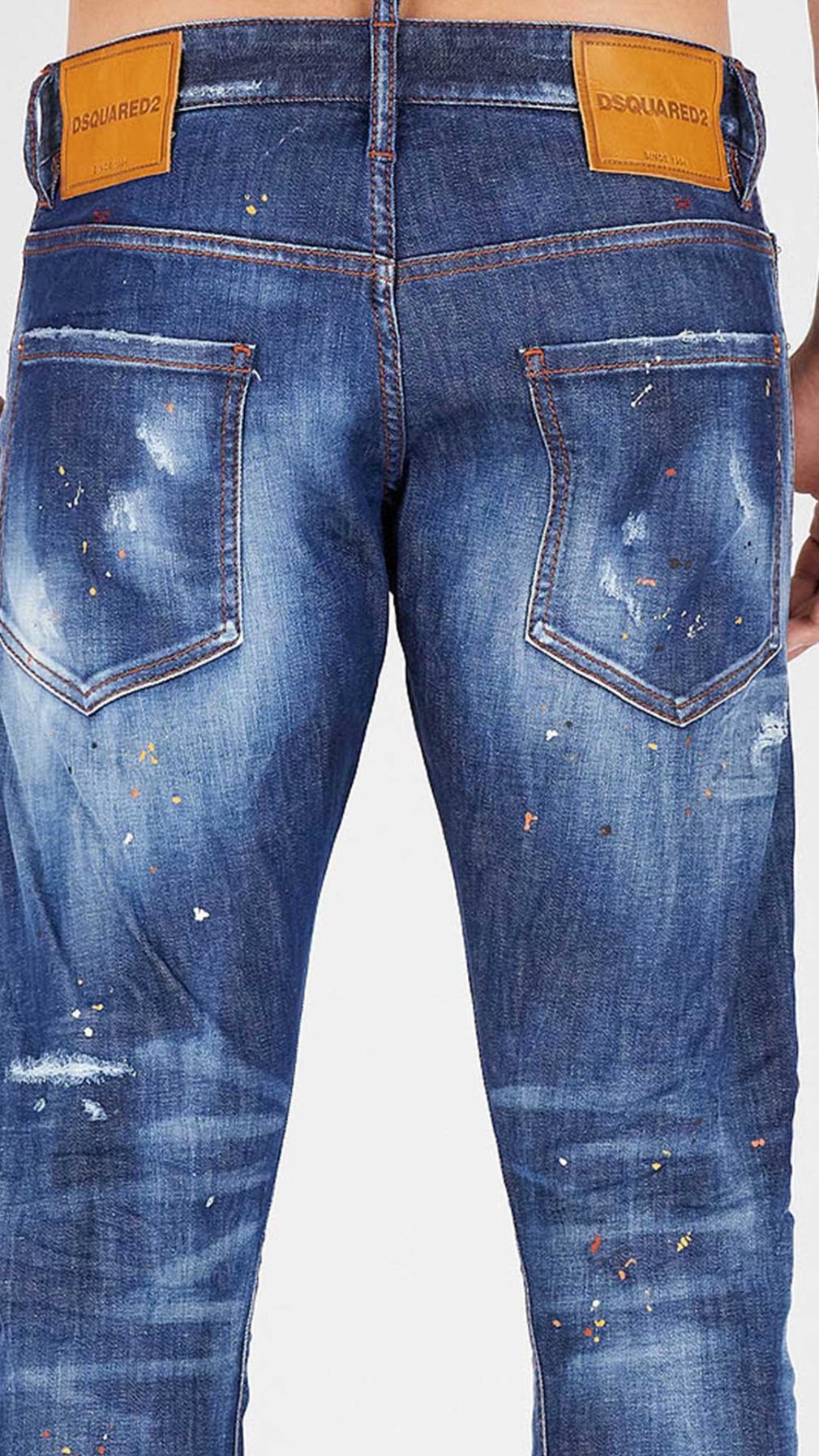 Jeans Super Twinky Dsquared2 con detalle de salpicadura de pintura