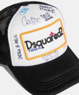 Gorra Dsquared2 con estampado de grafiti