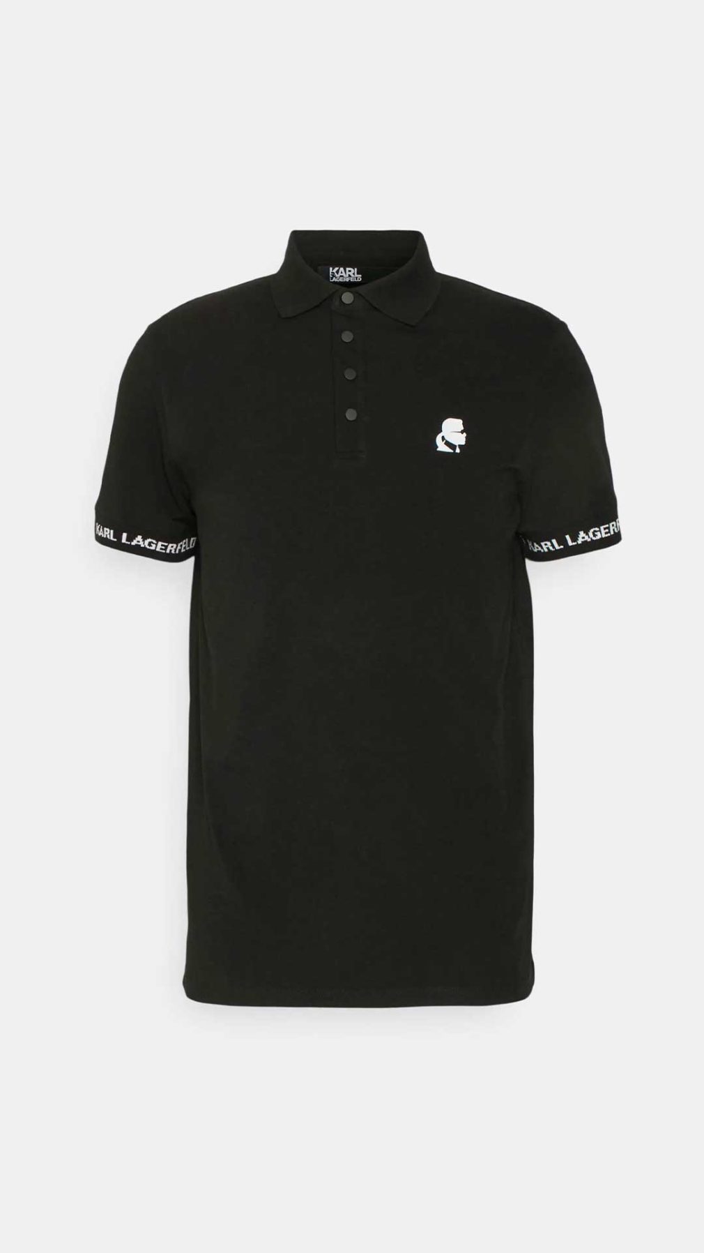 Polo Karl Lagerfeld con logotipo estampado