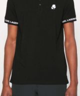Polo Karl Lagerfeld con logotipo estampado