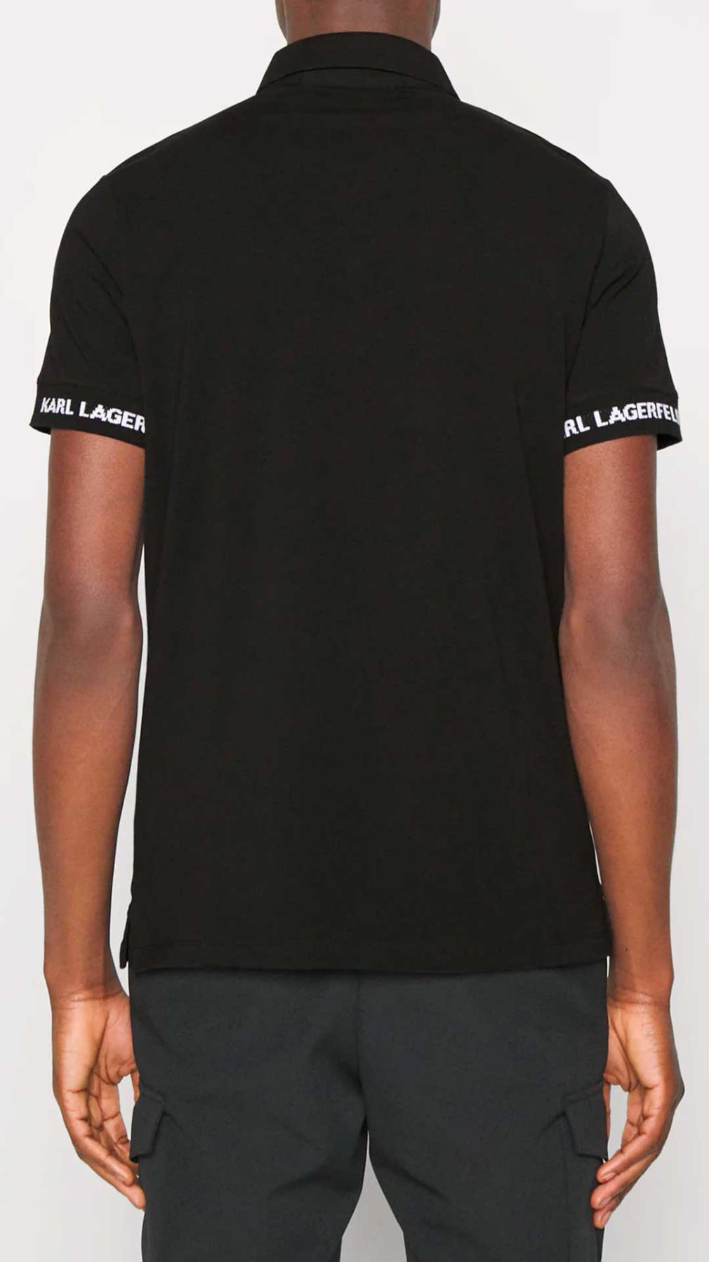 Polo Karl Lagerfeld con logotipo estampado
