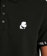 Polo Karl Lagerfeld con logotipo estampado