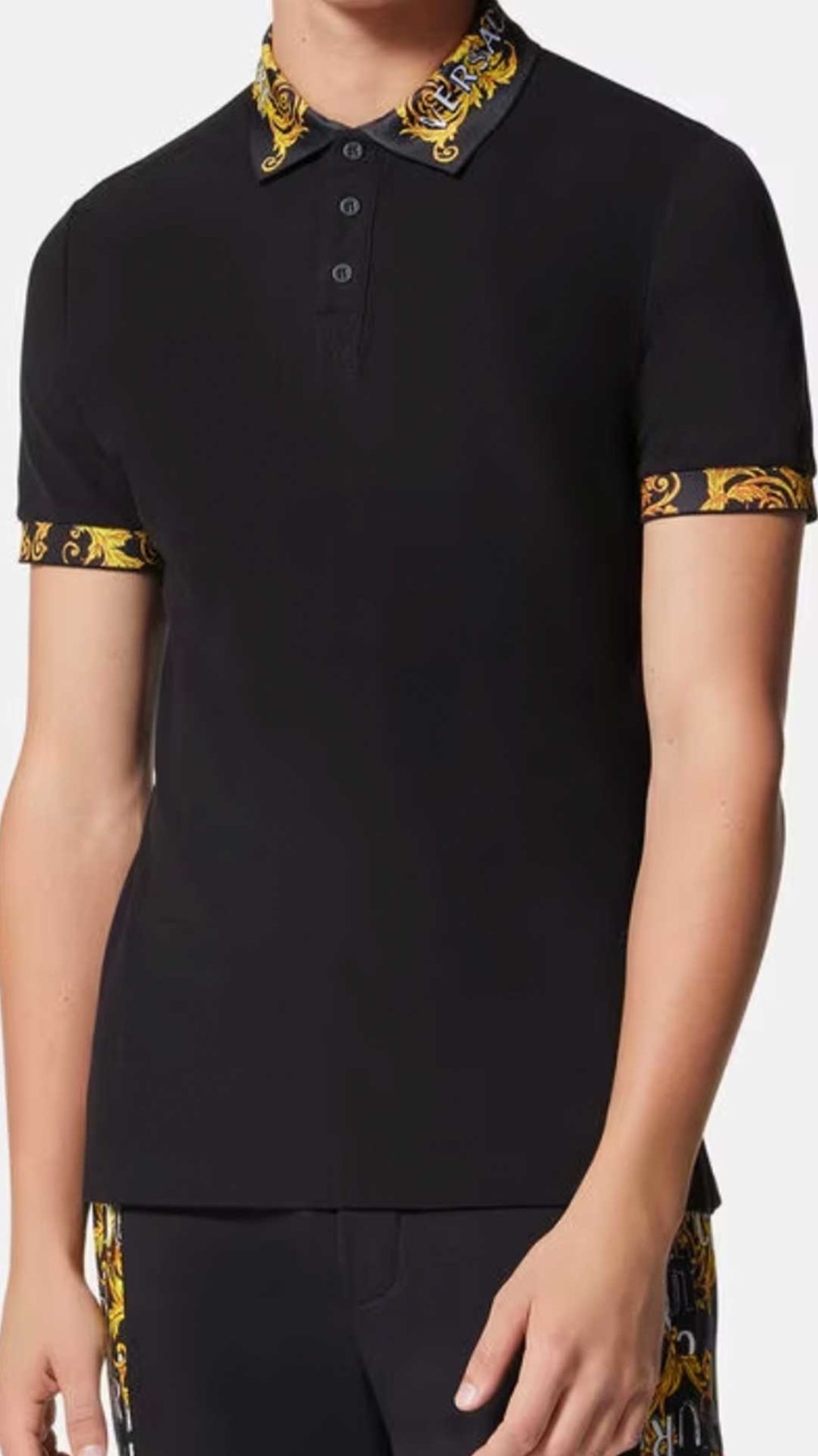 Polo Versace Jeans Couture de manga corta
